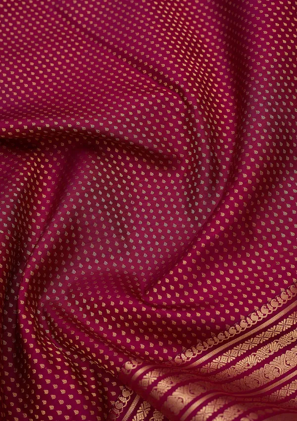 Wine_Zariwork_Gold_Pure_Silk_Silk_Saree