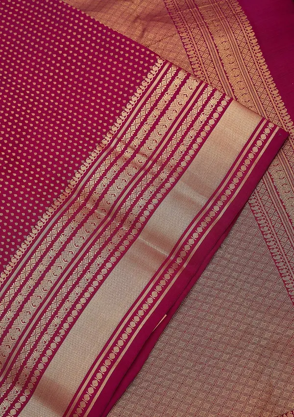 Wine_Zariwork_Gold_Pure_Silk_Silk_Saree
