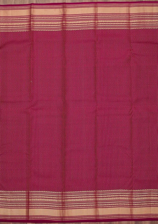 Wine_Zariwork_Gold_Pure_Silk_Silk_Saree