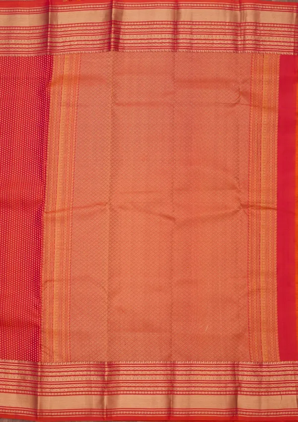 Orange_Zariwork_Gold_Pure_Silk_Silk_Saree