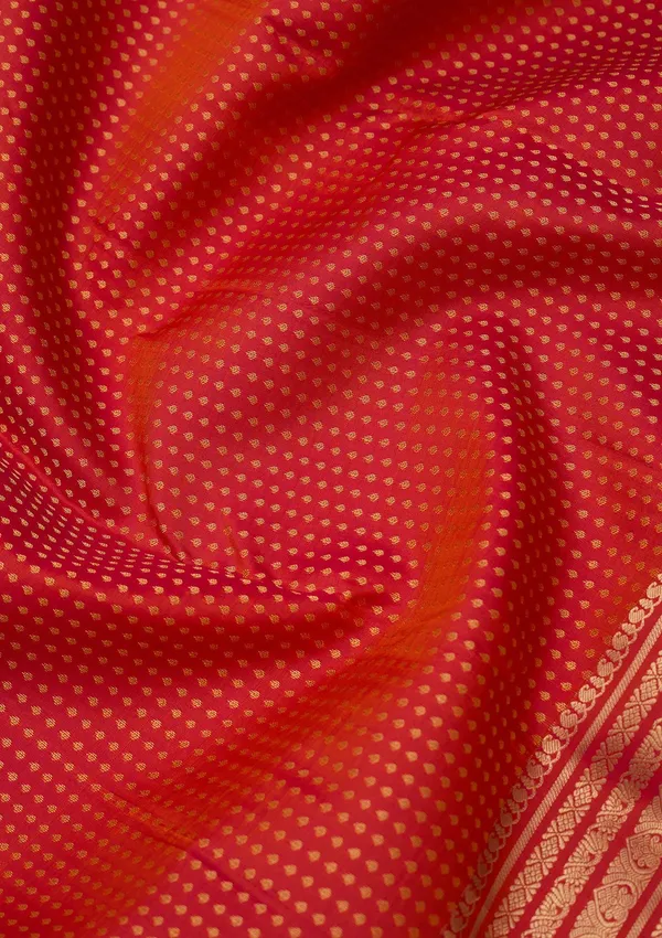 Orange_Zariwork_Gold_Pure_Silk_Silk_Saree
