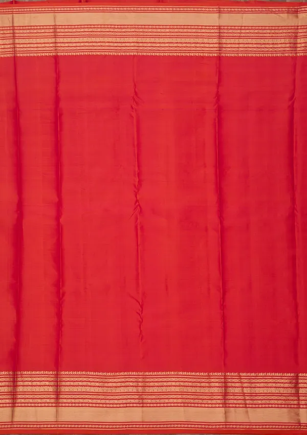 Orange_Zariwork_Gold_Pure_Silk_Silk_Saree