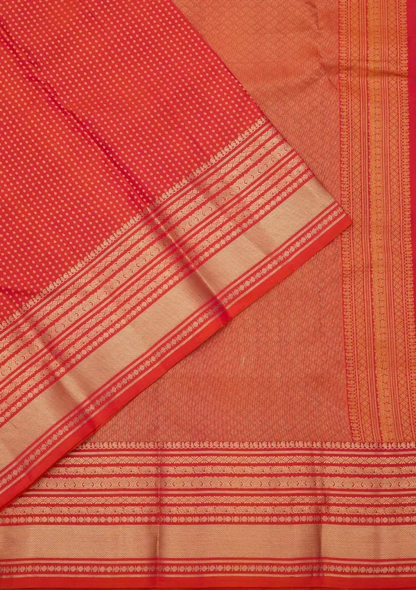 Orange_Zariwork_Gold_Pure_Silk_Silk_Saree