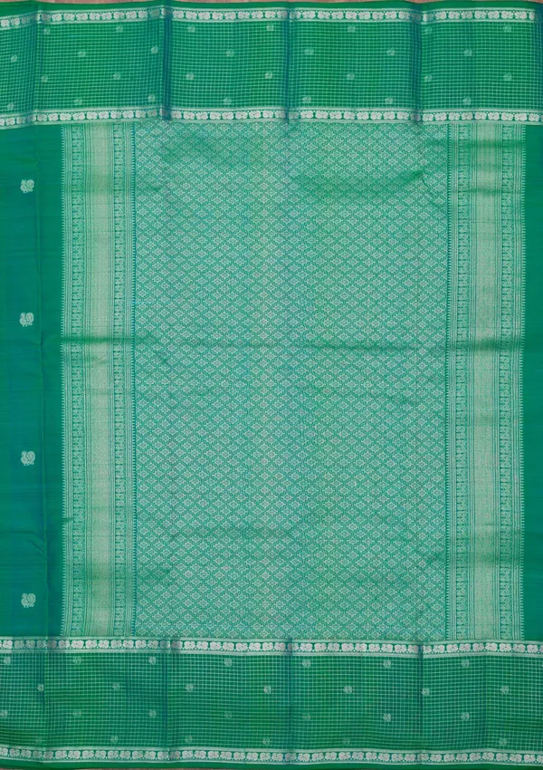 Peacock_Blue_Zariwork_Gold_Pure_Silk_Silk_Saree