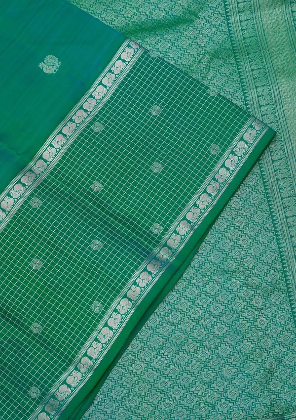Peacock_Blue_Zariwork_Gold_Pure_Silk_Silk_Saree