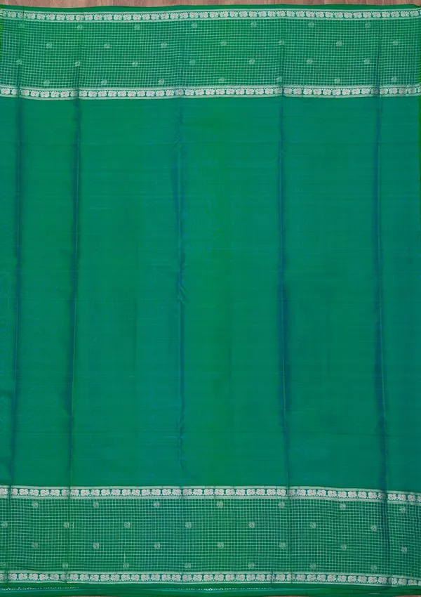 Peacock_Blue_Zariwork_Gold_Pure_Silk_Silk_Saree