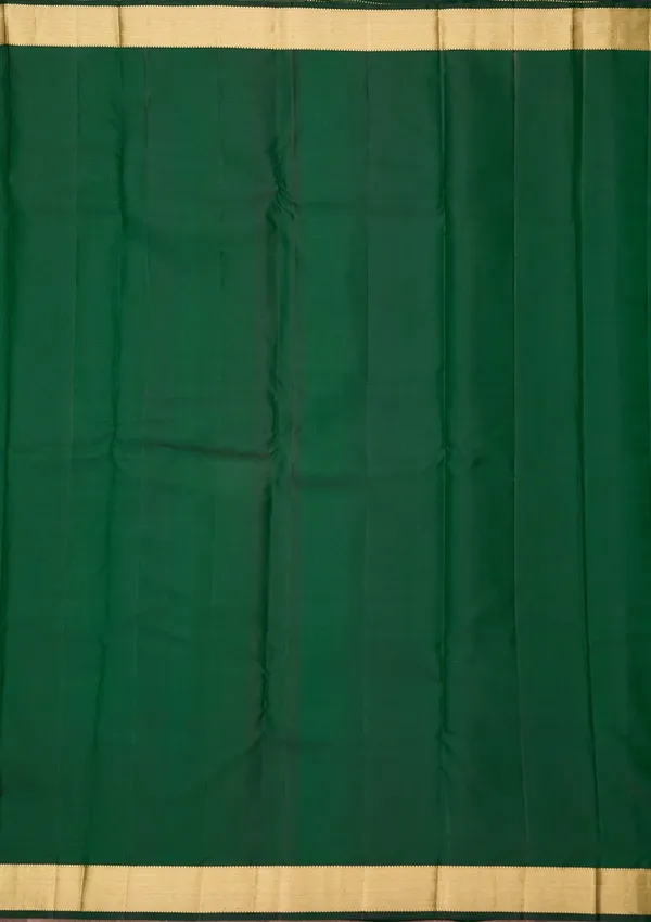 Bottle_Green_Zariwork_Gold_Silk_Silk_Saree