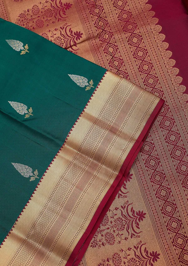 Rama_Green_Zariwork_Gold_Pure_Silk_Silk_Saree