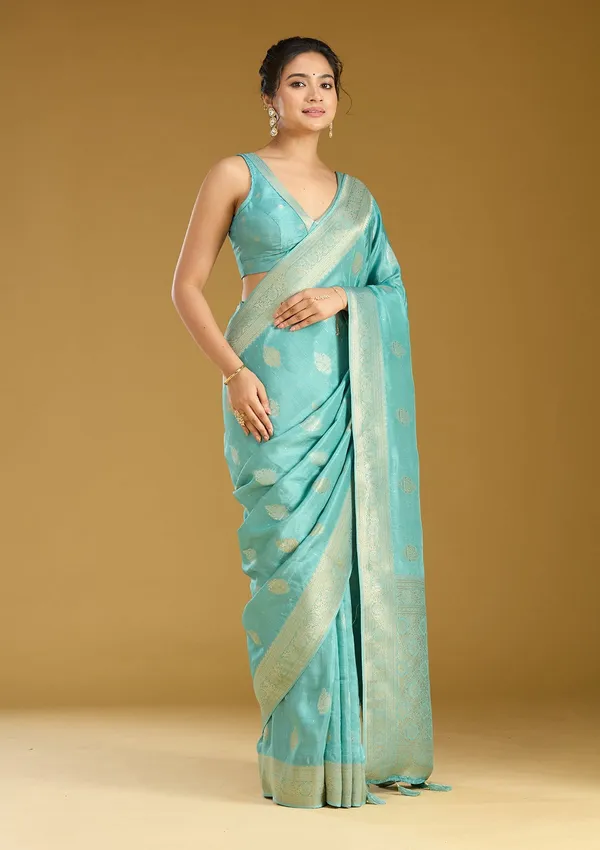 Sky_Blue_Zariwork_Gold_Silk_Silk_Saree
