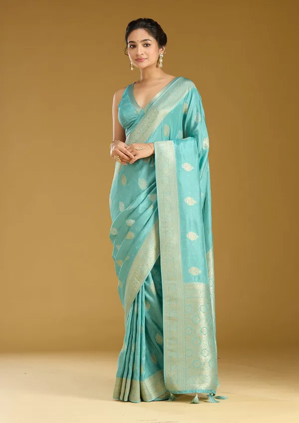Sky_Blue_Zariwork_Gold_Silk_Silk_Saree
