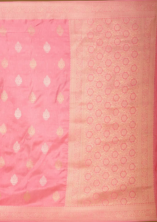 Pink_Zariwork_Gold_Silk_Silk_Saree