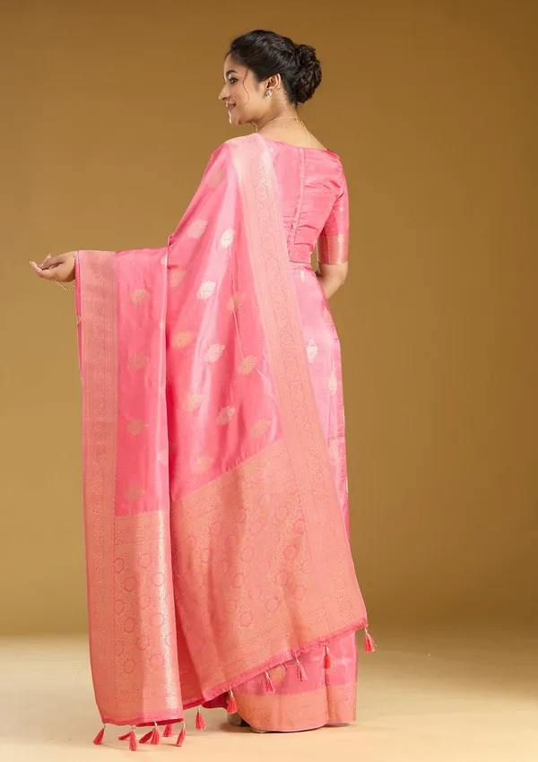 Pink_Zariwork_Gold_Silk_Silk_Saree