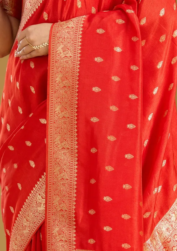 Orange_Zariwork_Gold_Silk_Silk_Saree