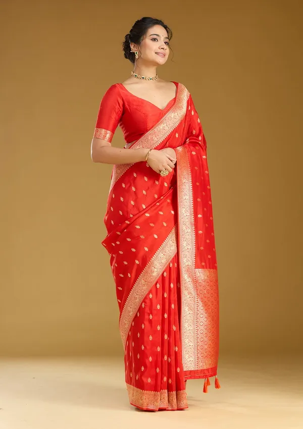 Orange_Zariwork_Gold_Silk_Silk_Saree