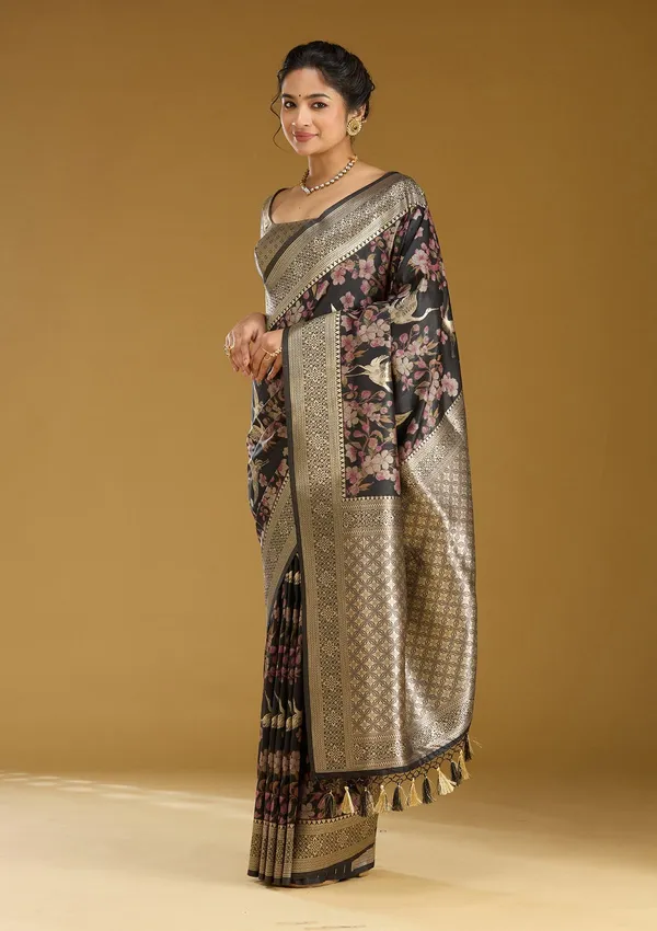 Black_Zariwork_Silver_Art_Silk_Silk_Saree