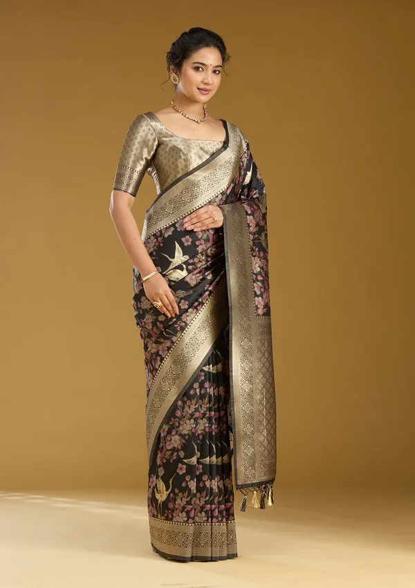 Black_Zariwork_Silver_Art_Silk_Silk_Saree