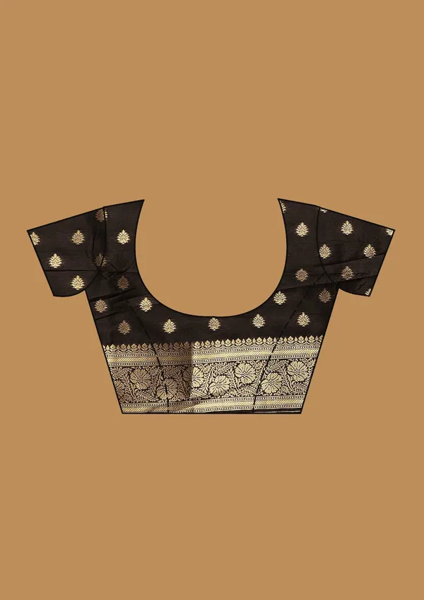 Black_Zariwork_Gold_Art_Silk_Silk_Saree
