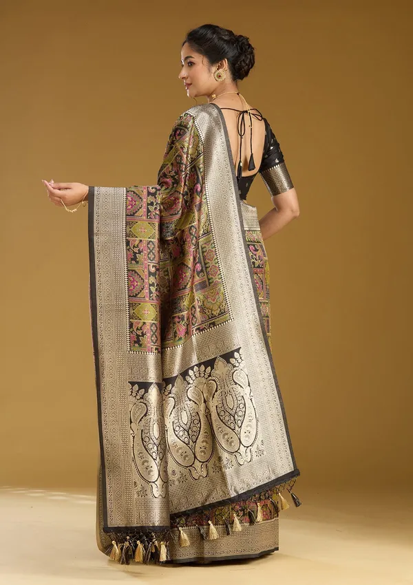 Black_Zariwork_Silver_Art_Silk_Silk_Saree