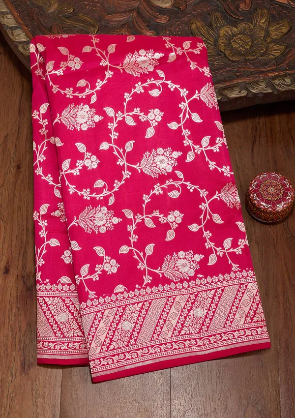 Rani_Pink_Zariwork_Gold_Silk_Silk_Saree