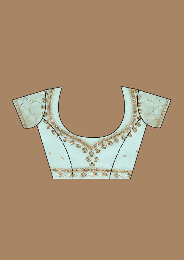 Sky_Blue_Sequins_Tissue_Saree