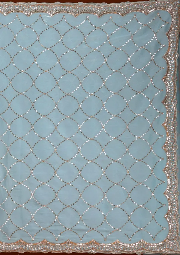 Sky_Blue_Sequins_Tissue_Saree