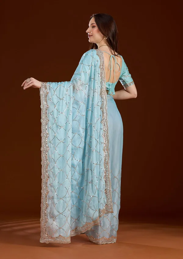 Sky_Blue_Sequins_Tissue_Saree