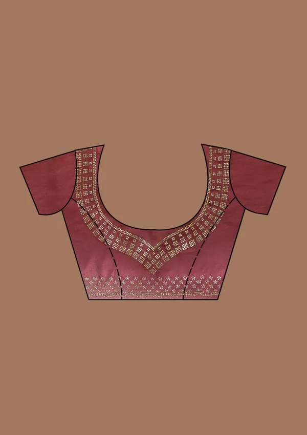 Peach_Stonework_Gold_Organza_Saree
