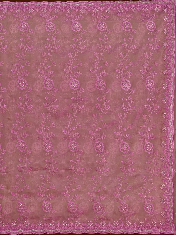 Pink_Threadwork_Tissue_Saree