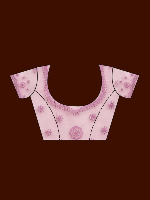 Pink_Threadwork_Tissue_Saree