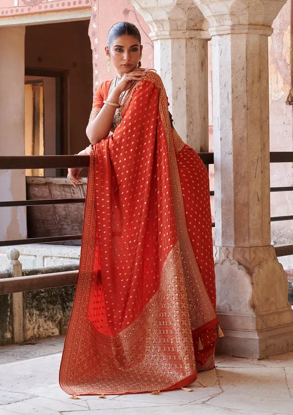 Orange_Aariwork_Pure_Silk_Silk_Saree