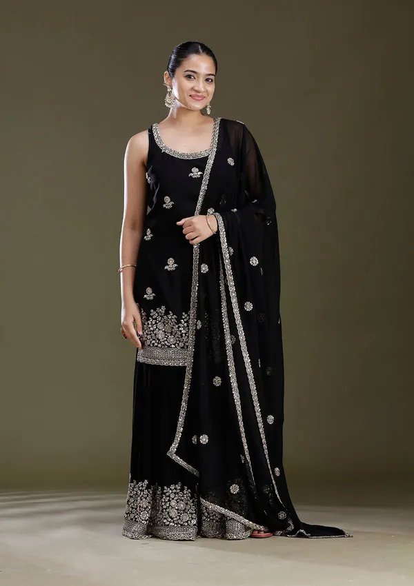 Black_Sequins_Tissue_Readymade_Salwar_Suit