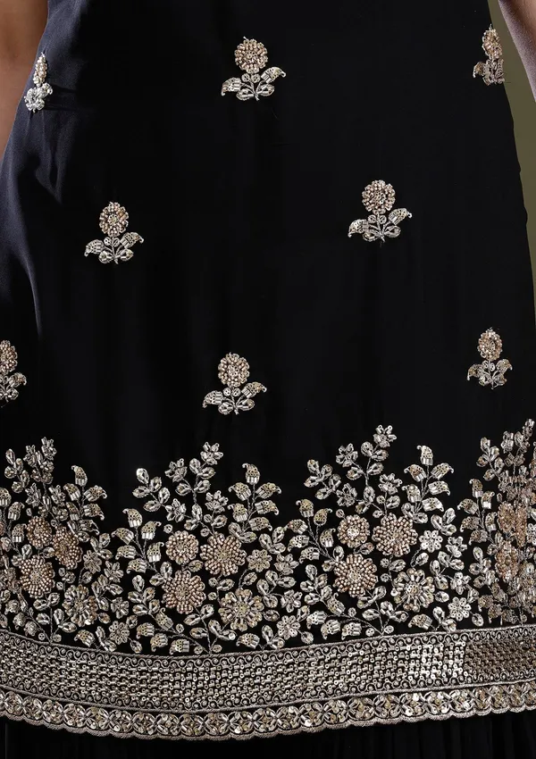 Black_Sequins_Tissue_Readymade_Salwar_Suit