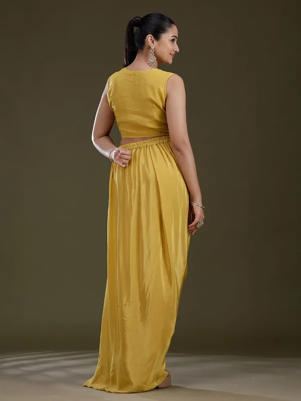 Mustard_Yellow_Threadwork_Satin_Readymade_Salwar_Suit