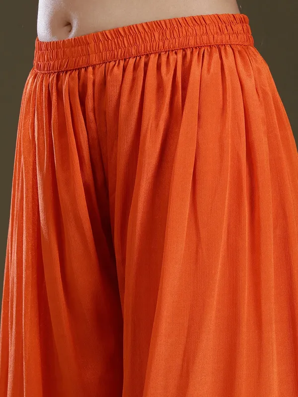 Orange_Zariwork_Gold_Chinon_Readymade_Salwar_Suit
