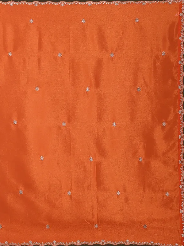 Orange_Zariwork_Gold_Chinon_Readymade_Salwar_Suit