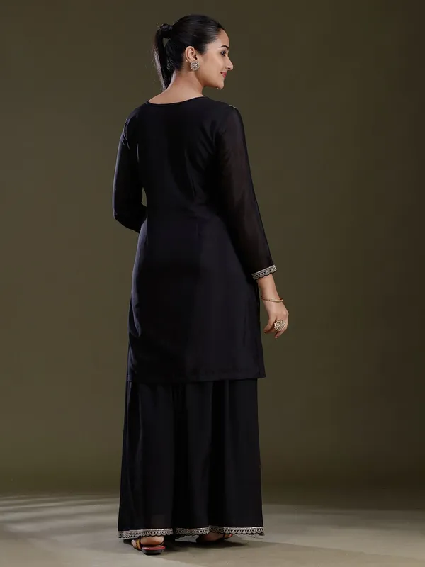Black_Zariwork_Gold_Chinon_Readymade_Salwar_Suit