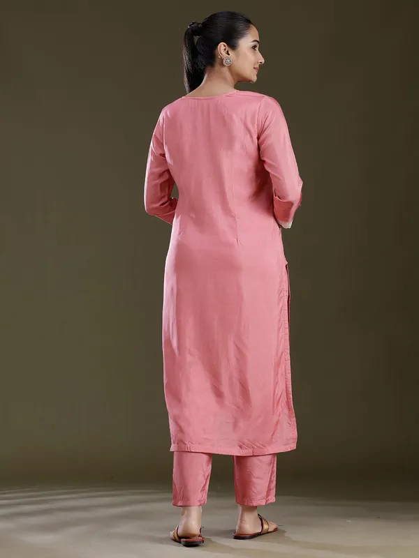Peach_Threadwork_Dola_Silk_Readymade_Salwar_Suit