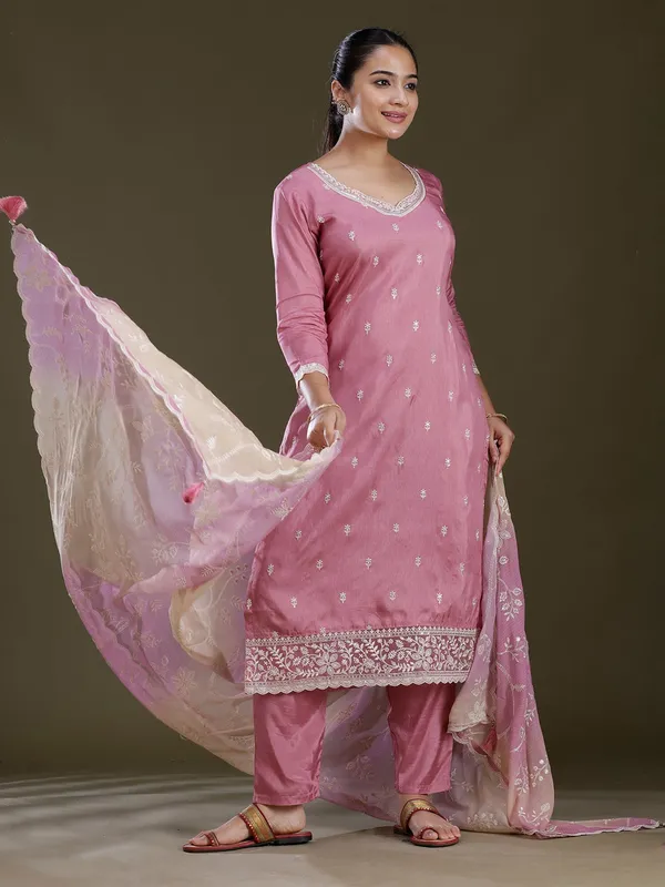 Lavender_Threadwork_Dola_Silk_Readymade_Salwar_Suit