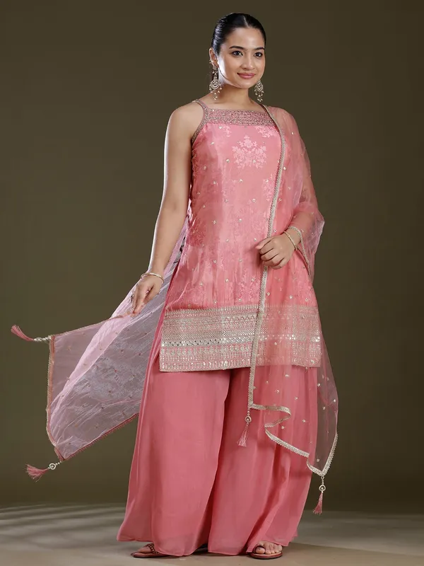 Onion_Pink_Zariwork_Gold_Tissue_Readymade_Salwar_Suit