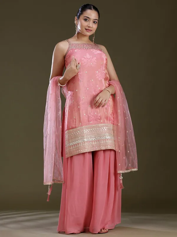 Onion_Pink_Zariwork_Gold_Tissue_Readymade_Salwar_Suit