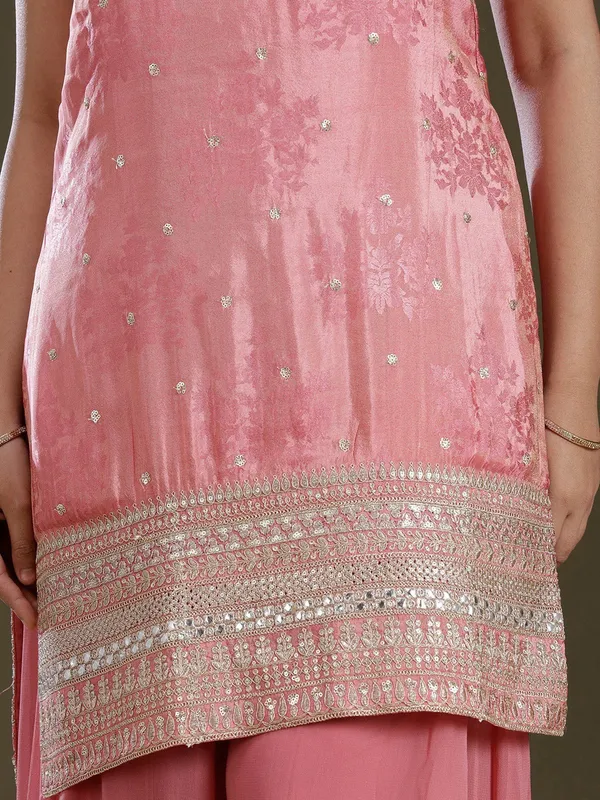 Onion_Pink_Zariwork_Gold_Tissue_Readymade_Salwar_Suit
