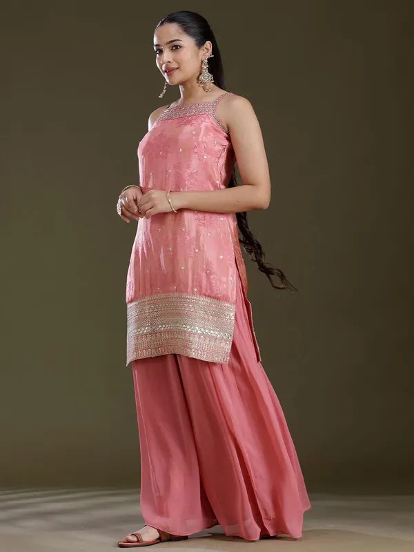Onion_Pink_Zariwork_Gold_Tissue_Readymade_Salwar_Suit