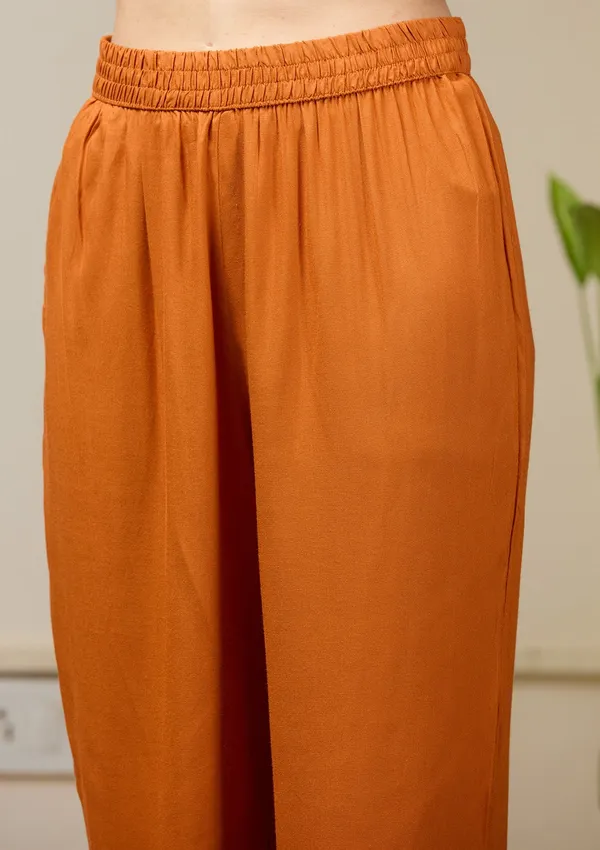 Orange_Cutdana_Satin_Readymade_Salwar_Suit