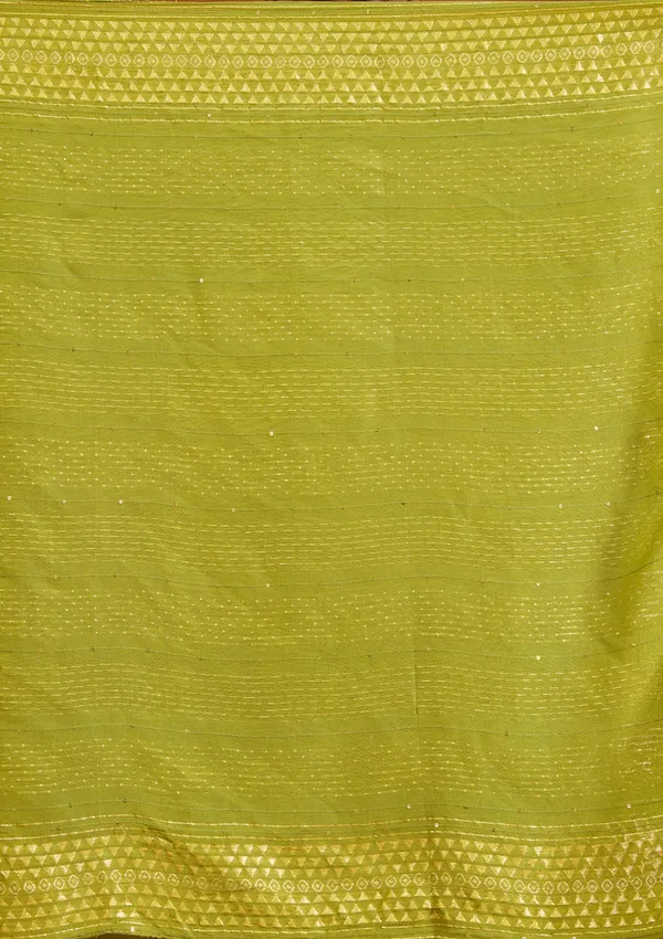 Mehandi_Green_Cutdana_Chanderi_Readymade_Salwar_Suit
