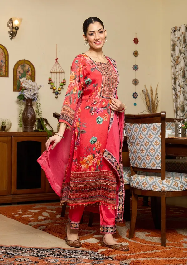Red_Mirrorwork_Crepe_Readymade_Salwar_Suit