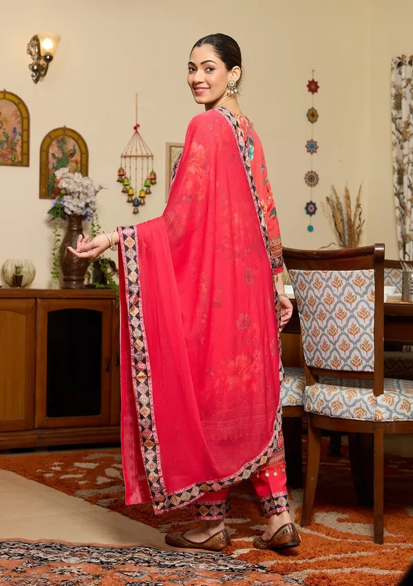 Red_Mirrorwork_Crepe_Readymade_Salwar_Suit