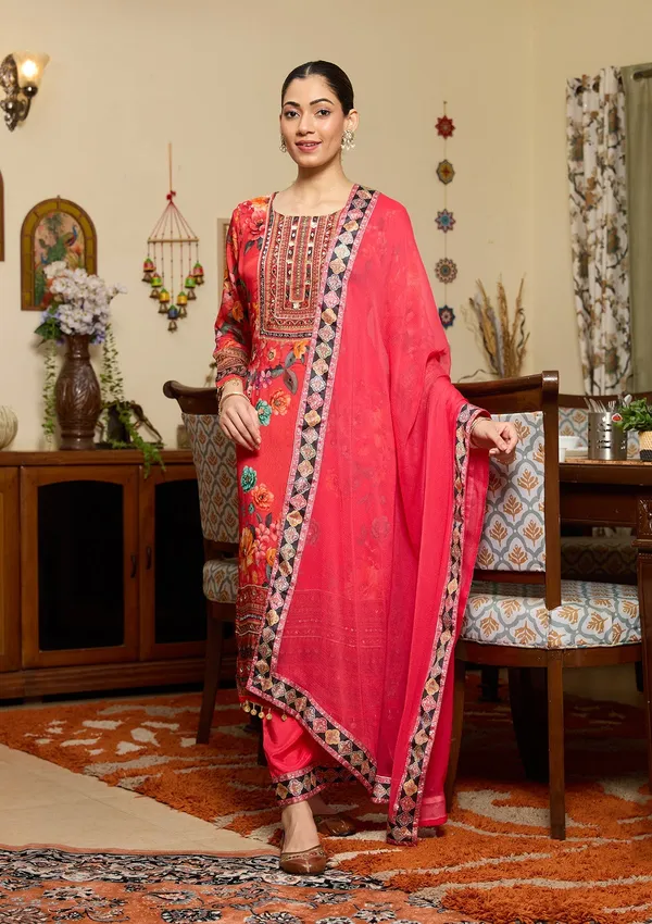 Red_Mirrorwork_Crepe_Readymade_Salwar_Suit