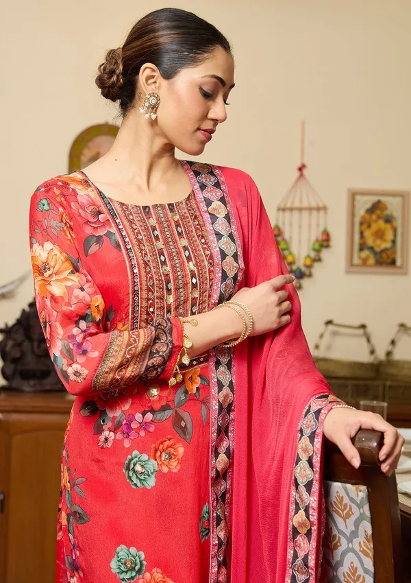 Red_Mirrorwork_Crepe_Readymade_Salwar_Suit