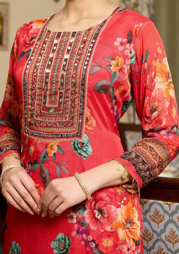 Red_Mirrorwork_Crepe_Readymade_Salwar_Suit