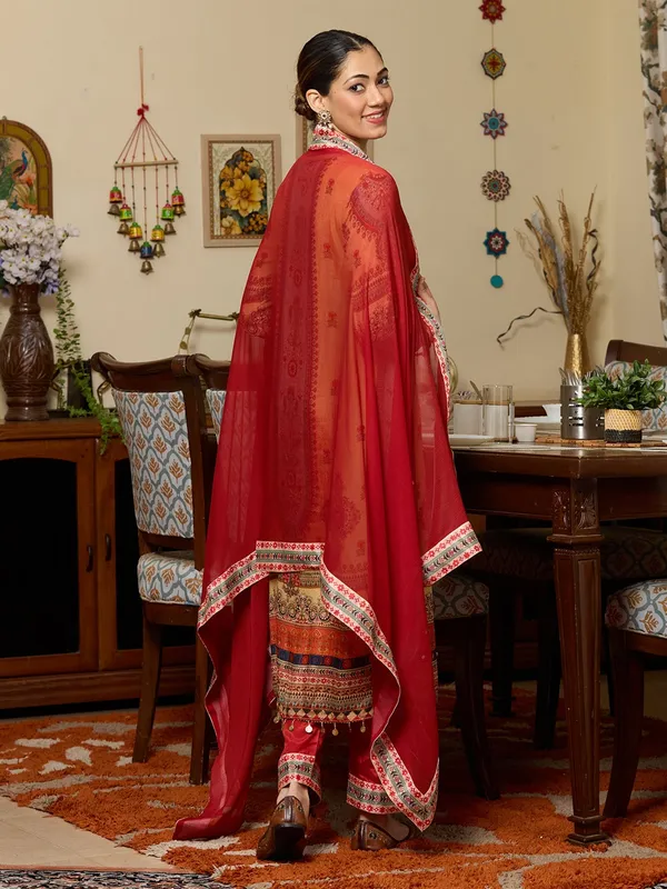 Yellow_Mirrorwork_Crepe_Readymade_Salwar_Suit